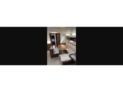 Salon of Amalthia, a Beneteau Oceanis 46.1 sailboat at Athens, Greece