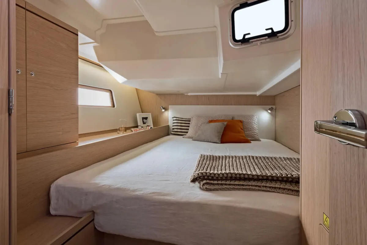 Cabin on Adriatic Sense 1, a Beneteau Oceanis 51.1 sailboat at Primošten, Croatia