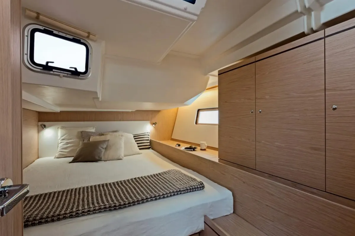 Cabin on Adriatic Sense 1, a Beneteau Oceanis 51.1 sailboat at Primošten, Croatia