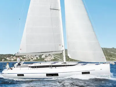 Galley of Alma Libre VIII (NEW 2022), a Bavaria C45 sailboat at Municipal Unit of Lefkada, Greece