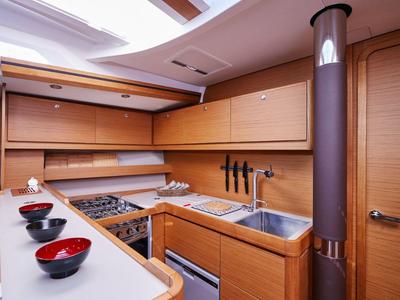 Galley of Kabuki - OW, a Dufour Exclusive 56 sailboat at Primošten, Croatia