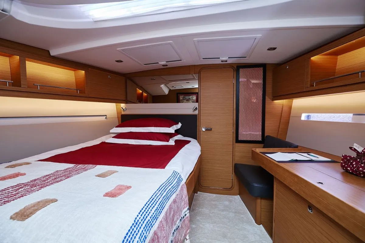 Cabin on Kabuki - OW, a Dufour Exclusive 56 sailboat at Primošten, Croatia