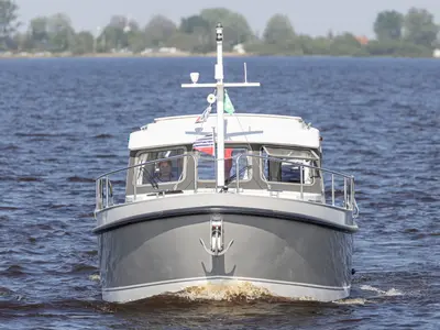 Dojo, a Linssen Grand Sturdy 30 motorboat at Molecaten Jachthaven Flevostrand, Netherlands