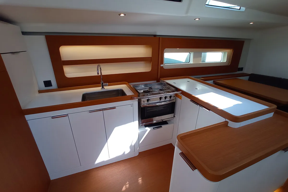Galley of Silhuette, a Beneteau First 53 sailboat at Primošten, Croatia