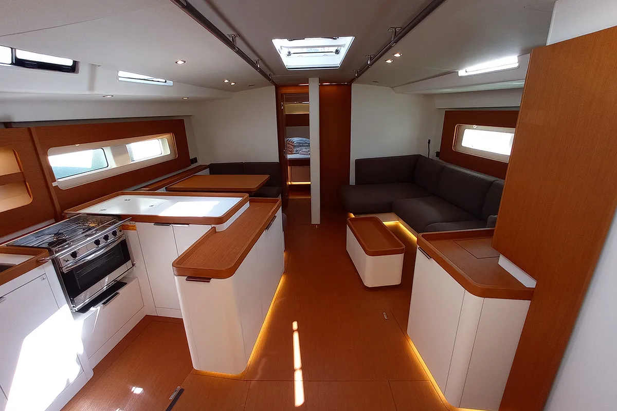 Galley of Silhuette, a Beneteau First 53 sailboat at Primošten, Croatia