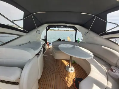 Deck of Fido, a Gobbi 425 motorboat at Općina Sveti Filip i Jakov, Croatia