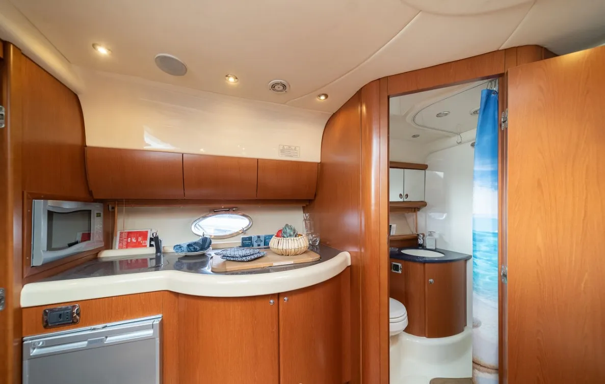 Galley of Fido, a Gobbi 425 motorboat at Općina Sveti Filip i Jakov, Croatia