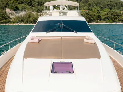 Angelica, a Ferretti Yachts 730 motor yacht at Riposto, Italy