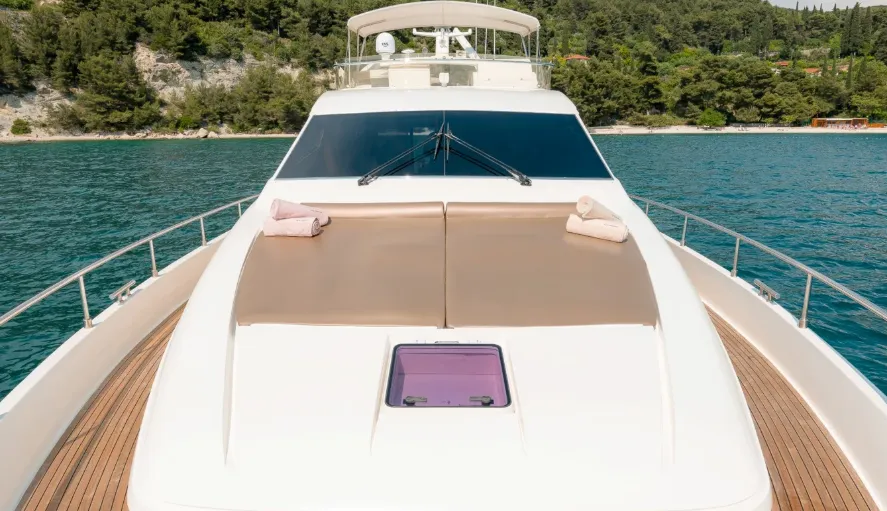 Angelica, a Ferretti Yachts 730 motor yacht at Riposto, Italy