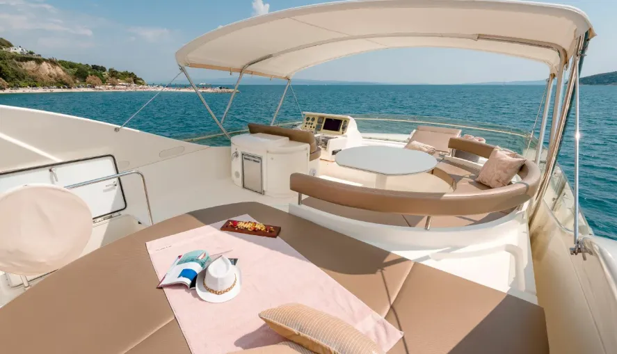 Angelica, a Ferretti Yachts 730 motor yacht at Riposto, Italy