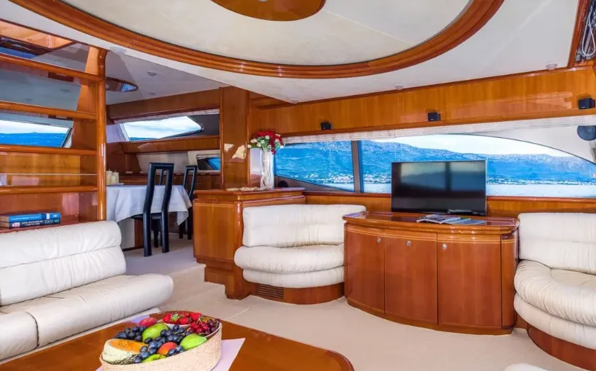 Angelica, a Ferretti Yachts 730 motor yacht at Riposto, Italy
