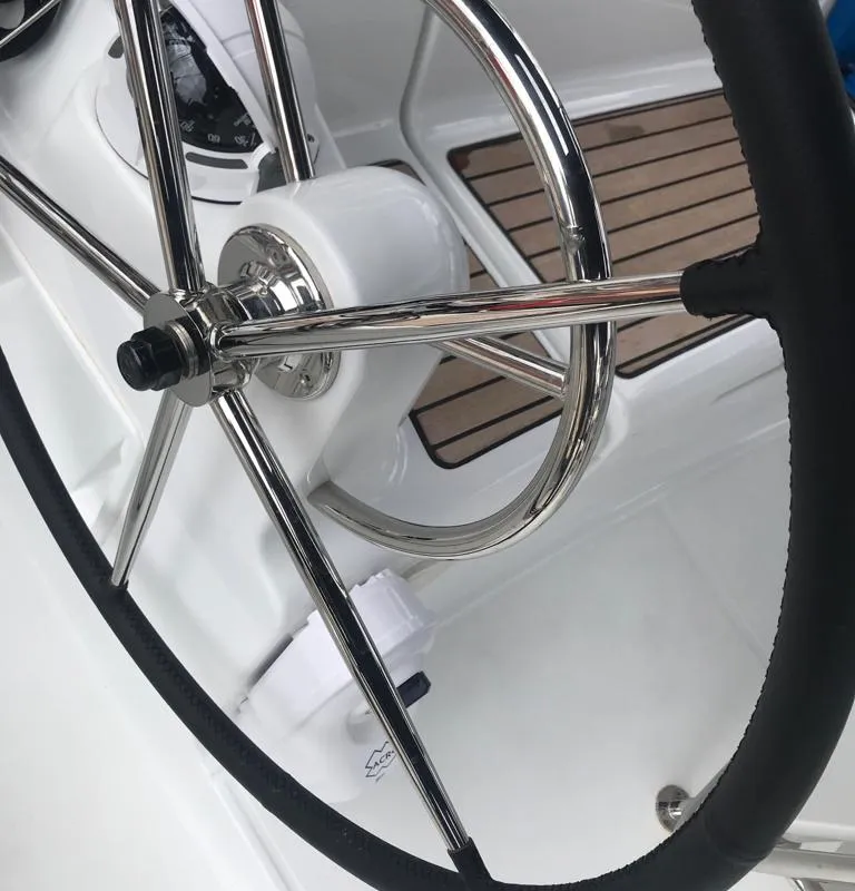 Alboran Limoncello, a Jeanneau Sun Odyssey 419 sailboat at Elephant Butte Estates, United States
