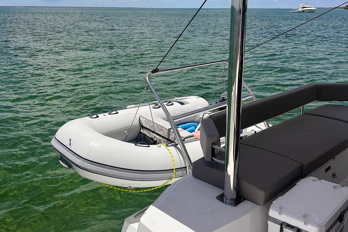 Exodus, a Bali 4.4 catamaran at Central Abaco, Bahamas