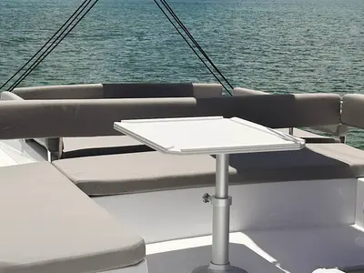 Exodus, a Bali 4.4 catamaran at Central Abaco, Bahamas