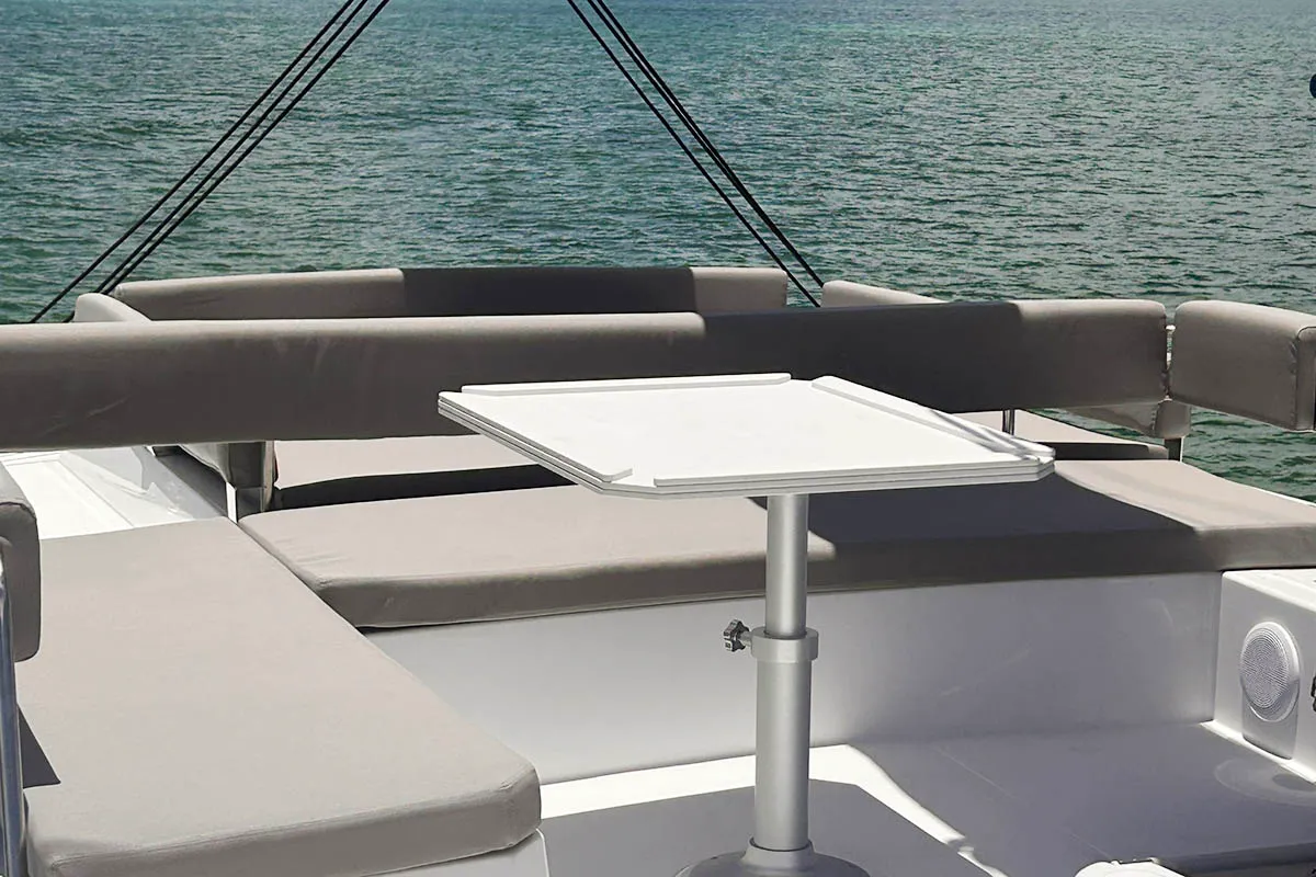 Exodus, a Bali 4.4 catamaran at Central Abaco, Bahamas