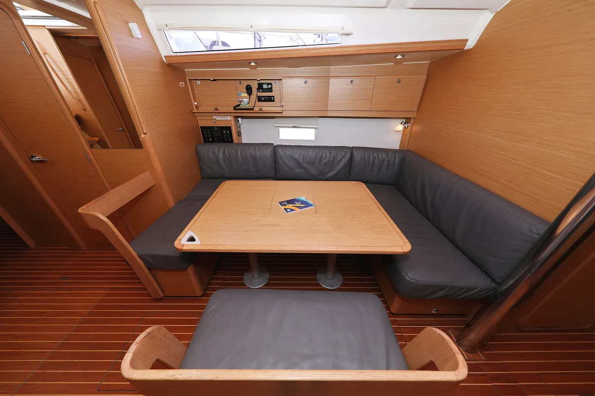 Salon of Air Princess, a Dufour 430 GL sailboat at Grad Biograd na Moru, Croatia