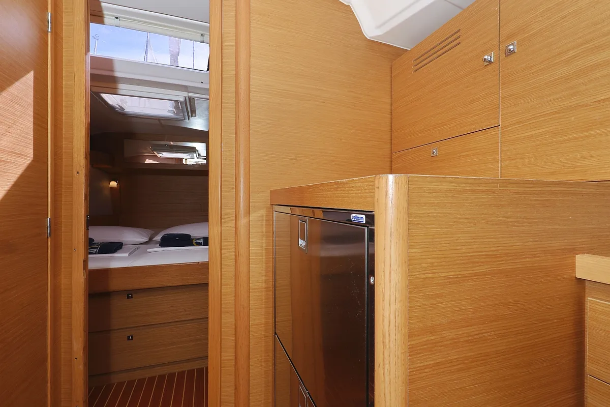 Galley of Air Princess, a Dufour 430 GL sailboat at Grad Biograd na Moru, Croatia