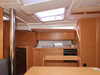 Galley of Air Princess, a Dufour 430 GL sailboat at Grad Biograd na Moru, Croatia