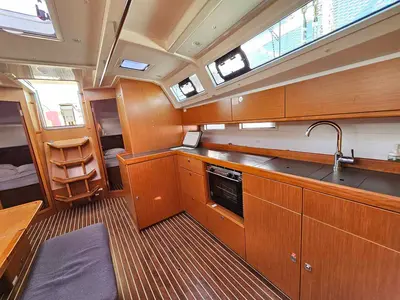 Galley of Tac II, a Bavaria Cruiser 46 sailboat at Punat, Croatia