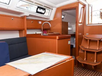 Galley of Aria, a Bavaria Cruiser 34 sailboat at Grad Biograd na Moru, Croatia