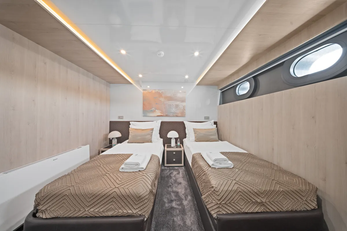 Cabin on Dalmatino, a Gulet Luxury Sailing Yacht sailboat at Split, Croatia
