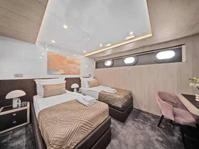 Cabin on Dalmatino, a Gulet Luxury Sailing Yacht sailboat at Split, Croatia