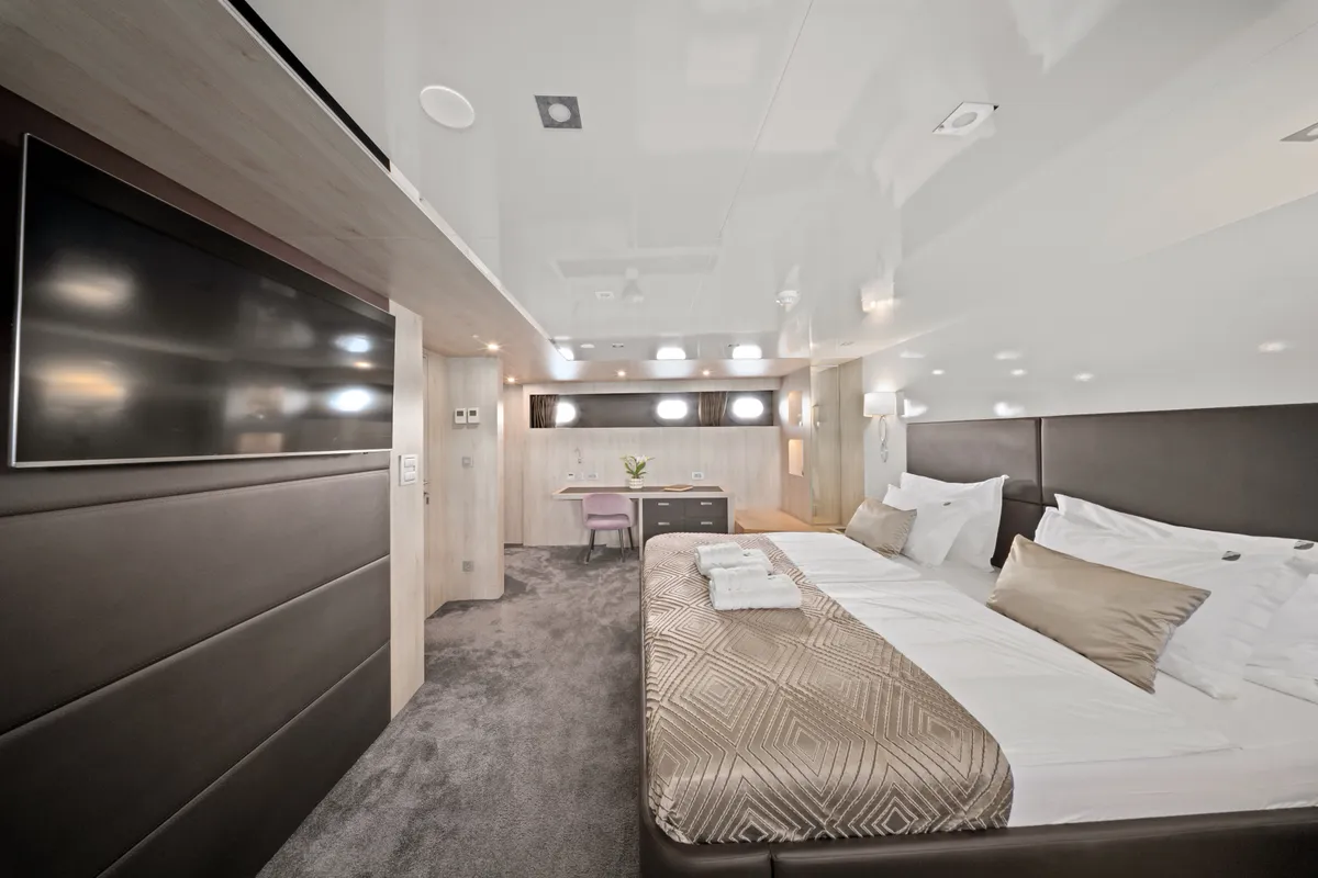Cabin on Dalmatino, a Gulet Luxury Sailing Yacht sailboat at Split, Croatia
