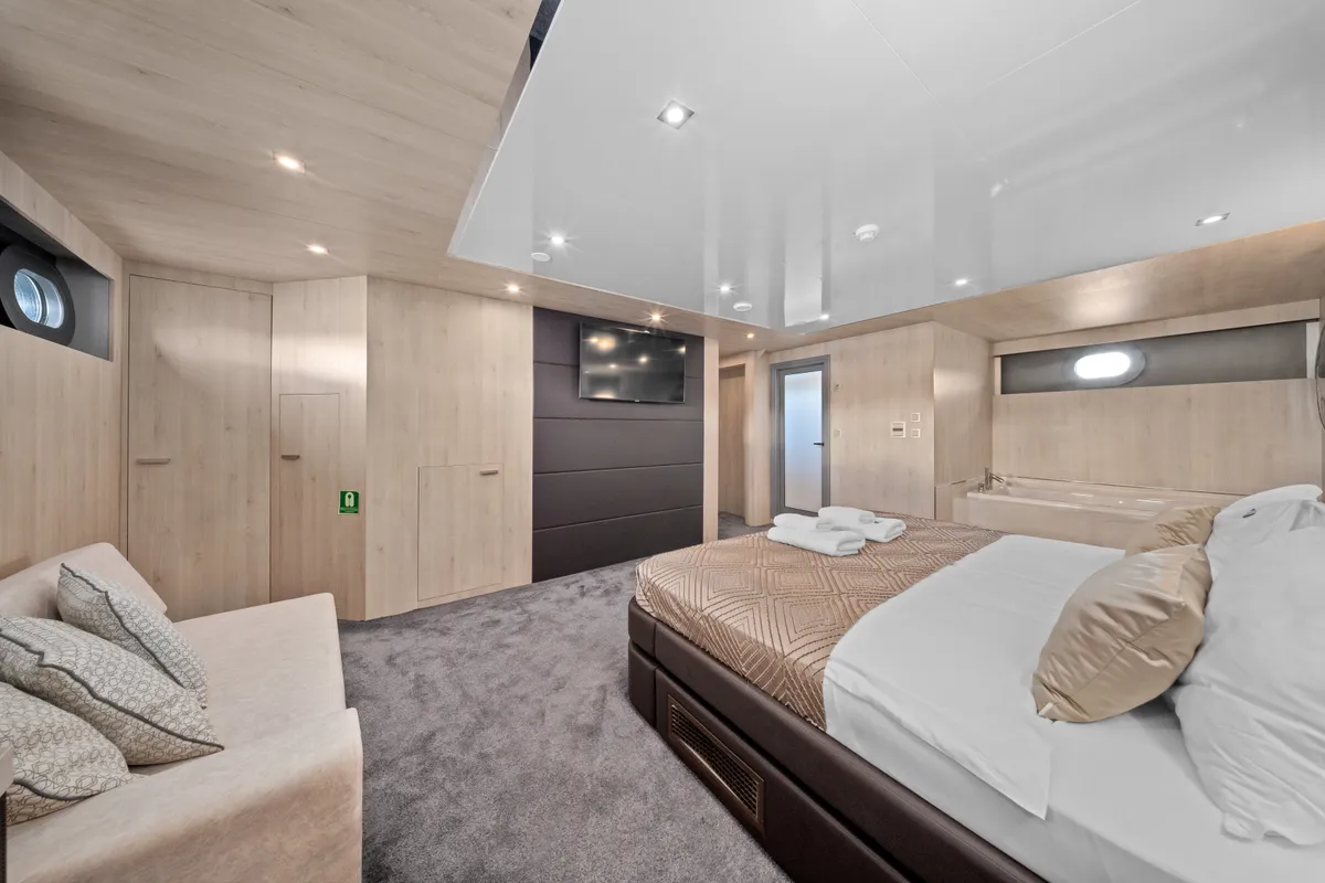 Cabin on Dalmatino, a Gulet Luxury Sailing Yacht sailboat at Split, Croatia