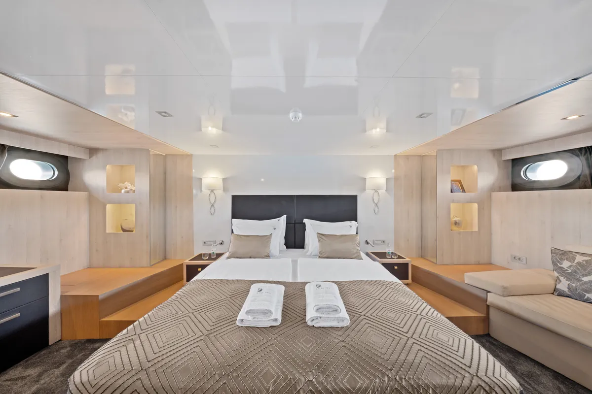 Cabin on Dalmatino, a Gulet Luxury Sailing Yacht sailboat at Split, Croatia
