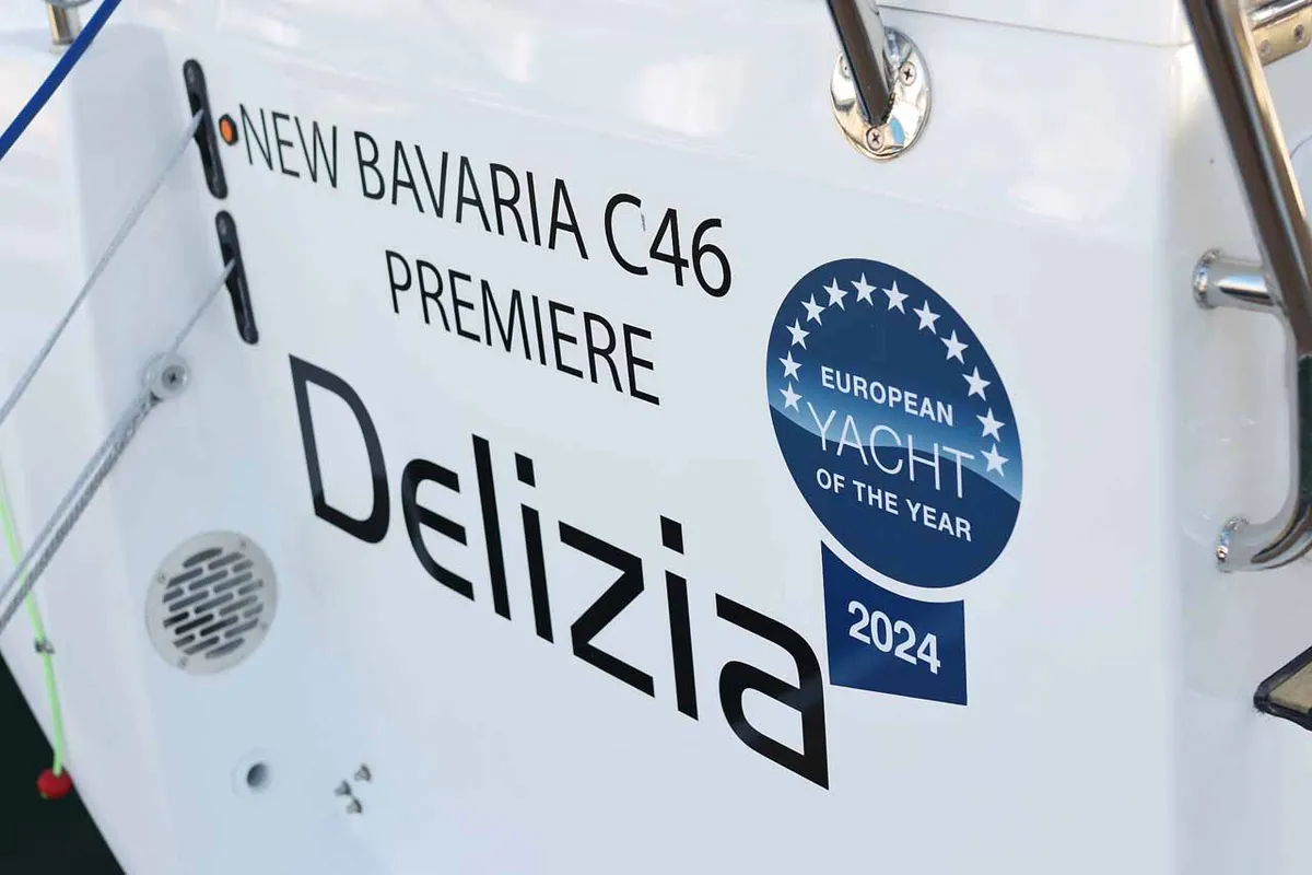 Delizia, a Bavaria C46 sailboat at Grad Biograd na Moru, Croatia
