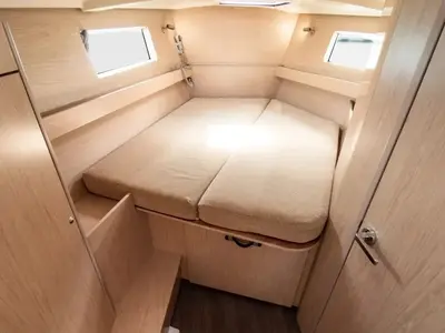 Cabin on Kos, a Beneteau Oceanis 41.1 sailboat at Lefkada, Greece