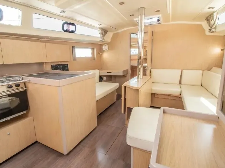 Galley of Kos, a Beneteau Oceanis 41.1 sailboat at Lefkada, Greece