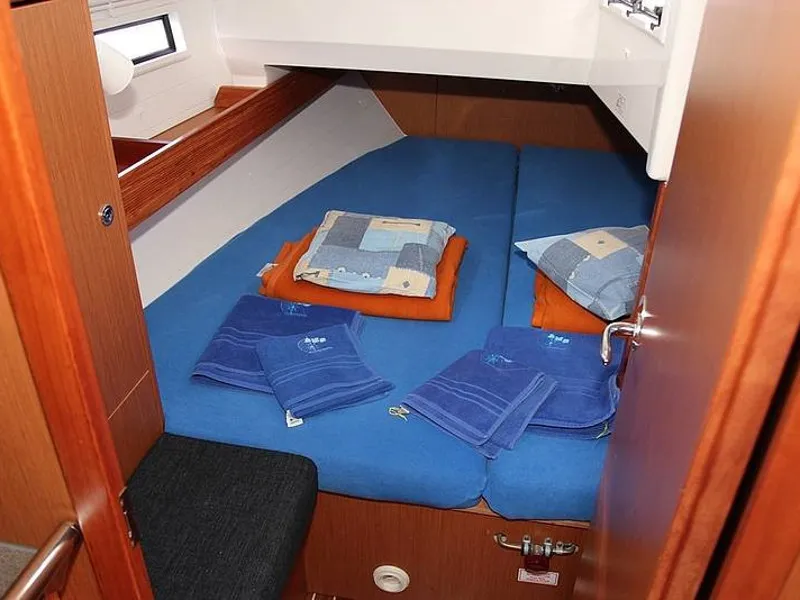 Cabin on ADORA, a Bavaria Cruiser 36 sailboat at Primošten, Croatia