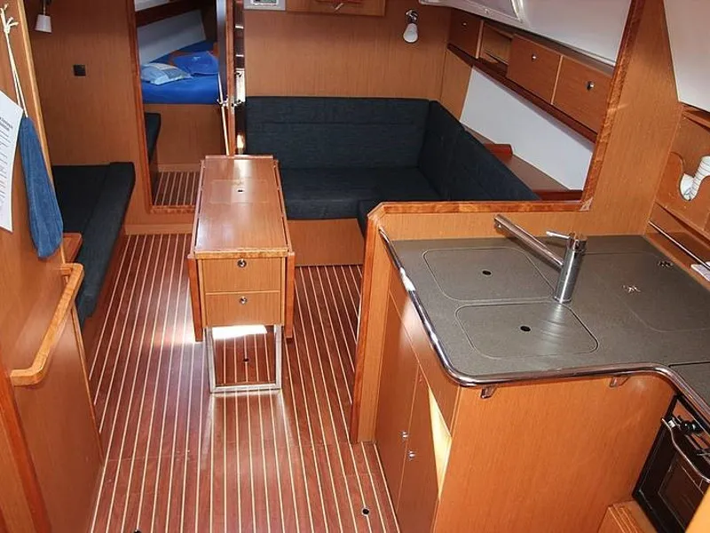 Salon of ADORA, a Bavaria Cruiser 36 sailboat at Primošten, Croatia