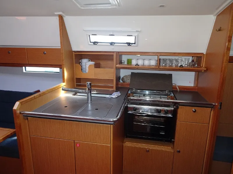 Galley of ADORA, a Bavaria Cruiser 36 sailboat at Primošten, Croatia