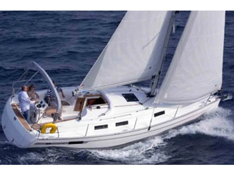 Exterior view of ADORA, a Bavaria Cruiser 36 sailboat at Primošten, Croatia
