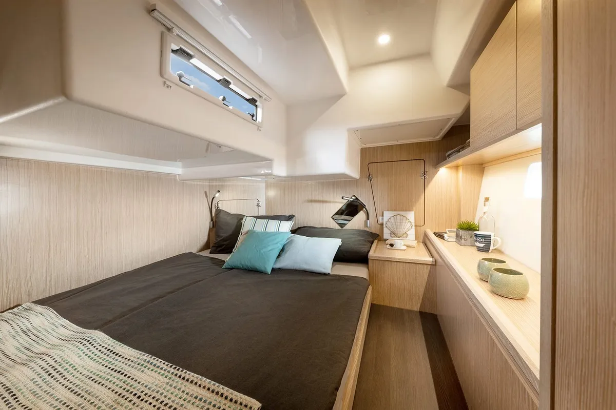 Cabin on Sea Queen, a Bavaria C50 Style sailboat at Pula, Croatia