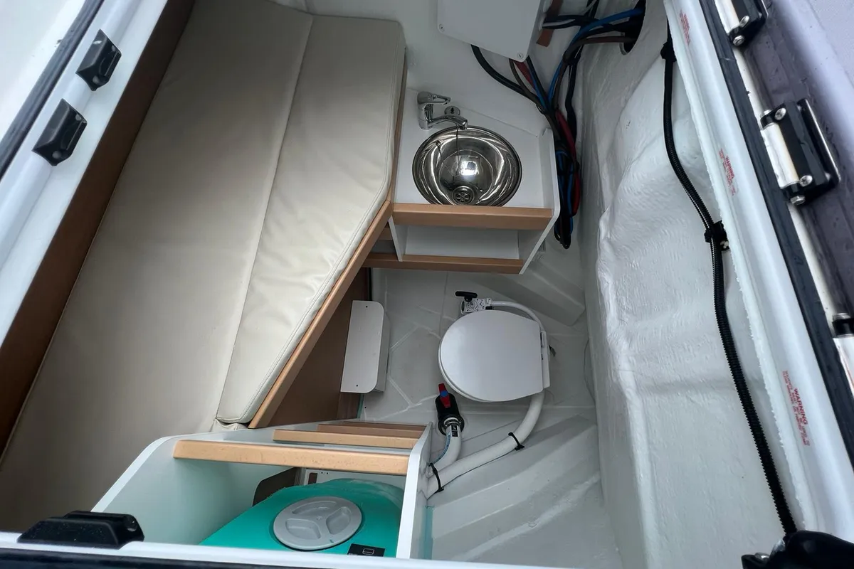 Head on Rigel, a Jeanneau Sun Odyssey 490 sailboat at Salerno, Italy