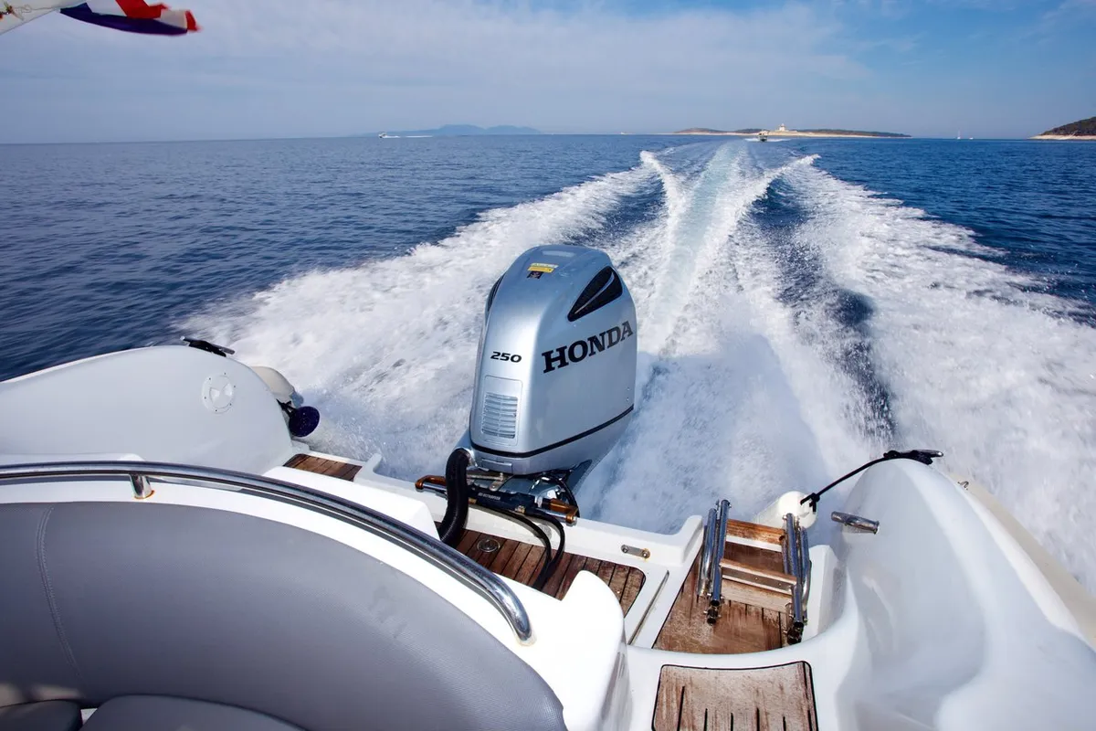 Flyer 828, a Flyer 828 RIB at Hvar town, Croatia
