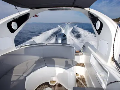 Flyer 828, a Flyer 828 RIB at Hvar town, Croatia