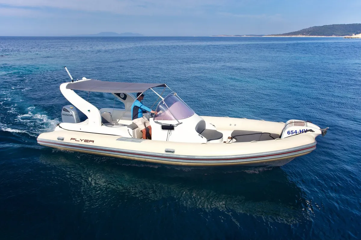 Flyer 828, a Flyer 828 RIB at Hvar town, Croatia