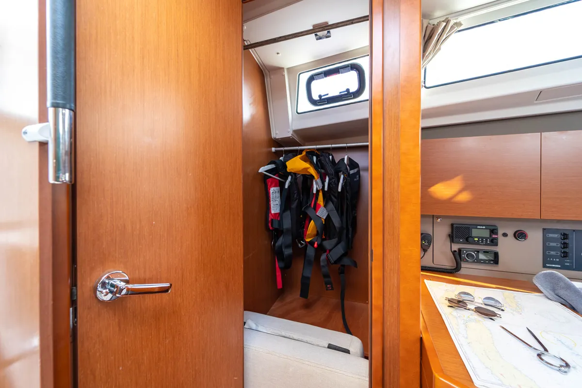 Aphrodite , a Beneteau Oceanis 38 sailboat at Grad Šibenik, Croatia