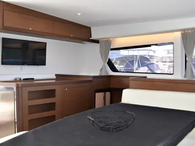 Salon of Kit Cat, a Lagoon 42 catamaran at Athens, Greece