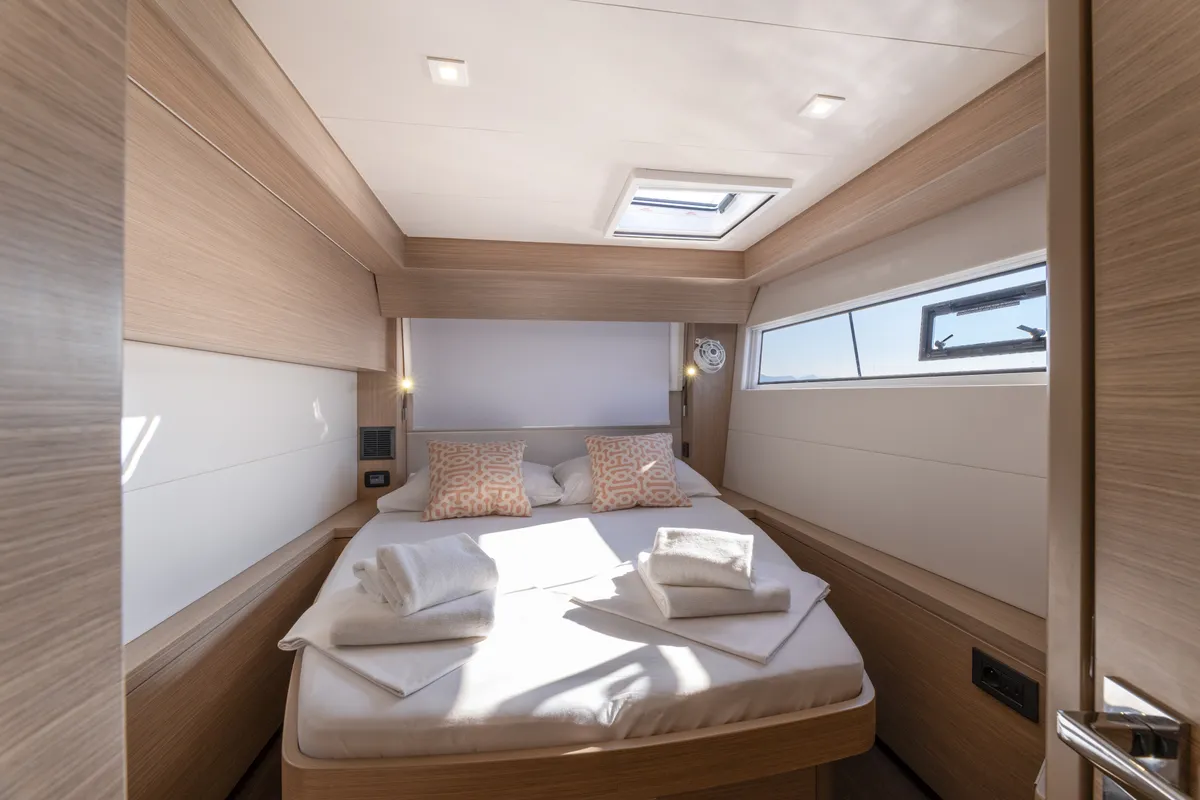 Cabin on REALITY, a Lagoon 51 catamaran at Split, Croatia