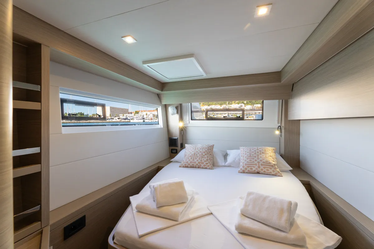 Cabin on REALITY, a Lagoon 51 catamaran at Split, Croatia