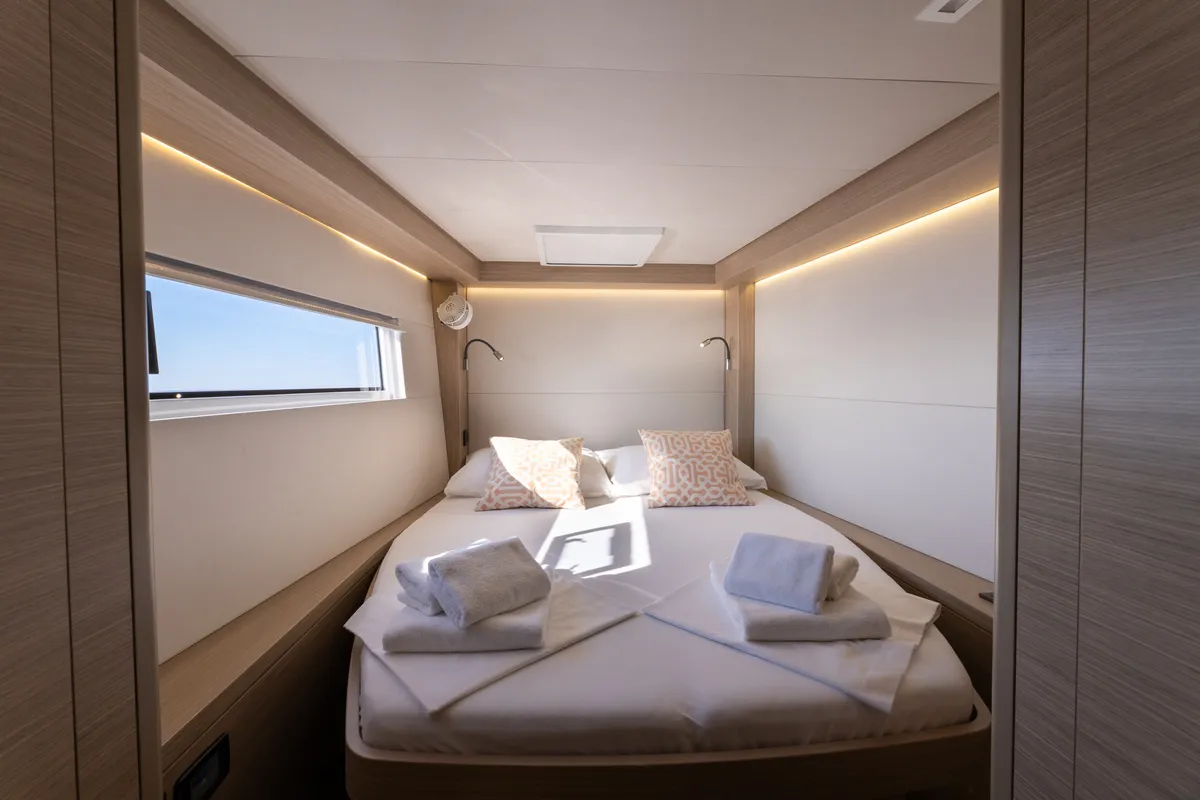 Cabin on REALITY, a Lagoon 51 catamaran at Split, Croatia