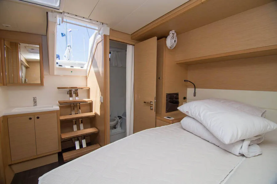 Cabin on LinaHanna, a Lagoon 52 F catamaran at Grad Šibenik, Croatia