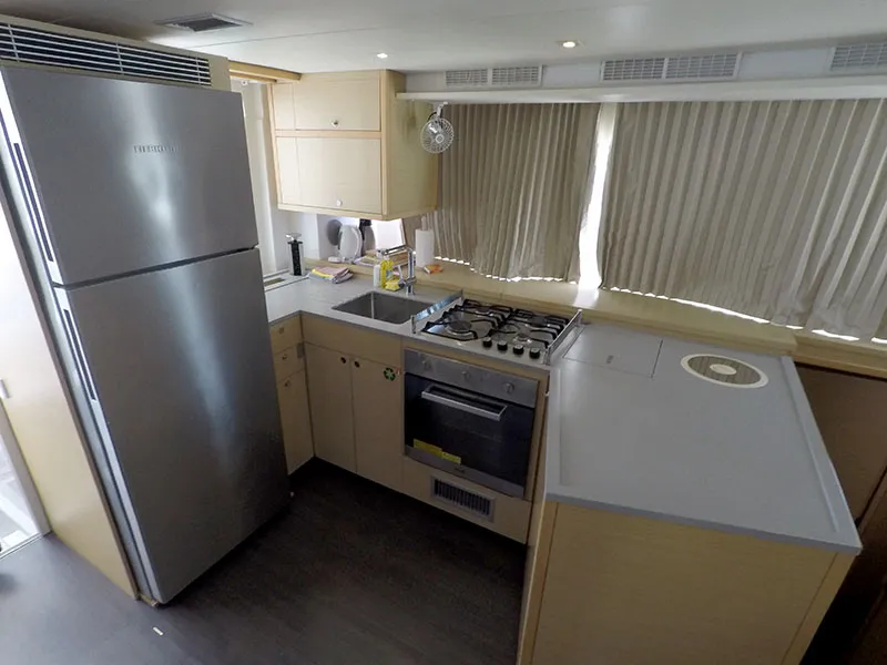 Galley of LinaHanna, a Lagoon 52 F catamaran at Grad Šibenik, Croatia