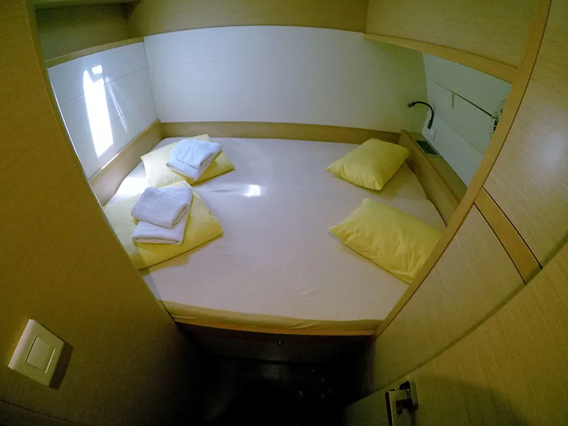 Cabin on LinaHanna, a Lagoon 52 F catamaran at Grad Šibenik, Croatia