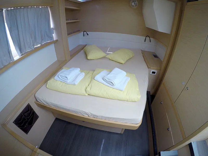 Cabin on LinaHanna, a Lagoon 52 F catamaran at Grad Šibenik, Croatia